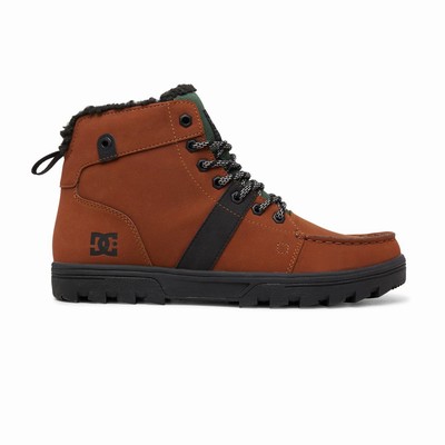 DC Woodland Winter Men's Black/Brown Boots Australia Sale IAX-783